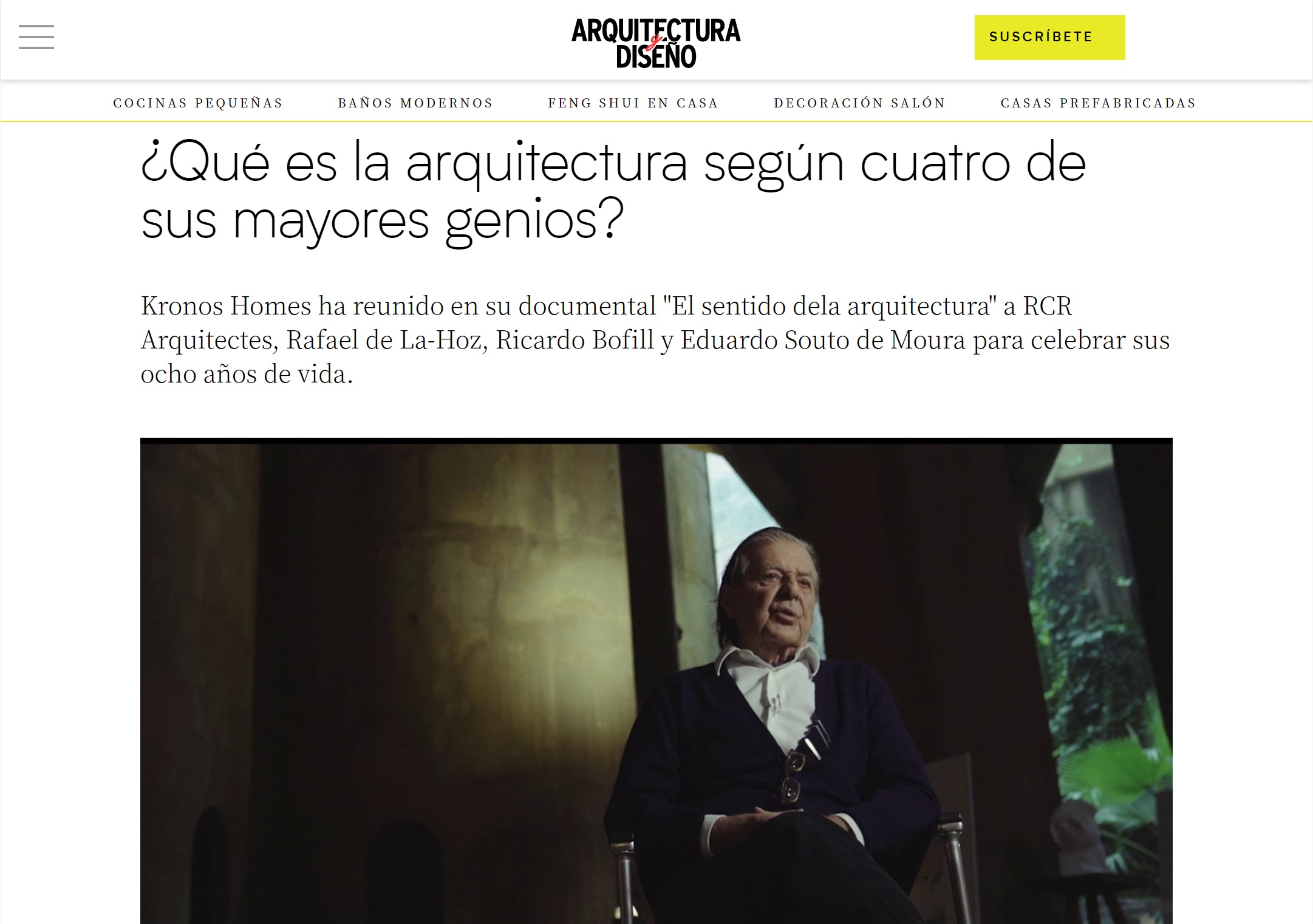 Kronos reúne a cuatro genios de la arquitectura